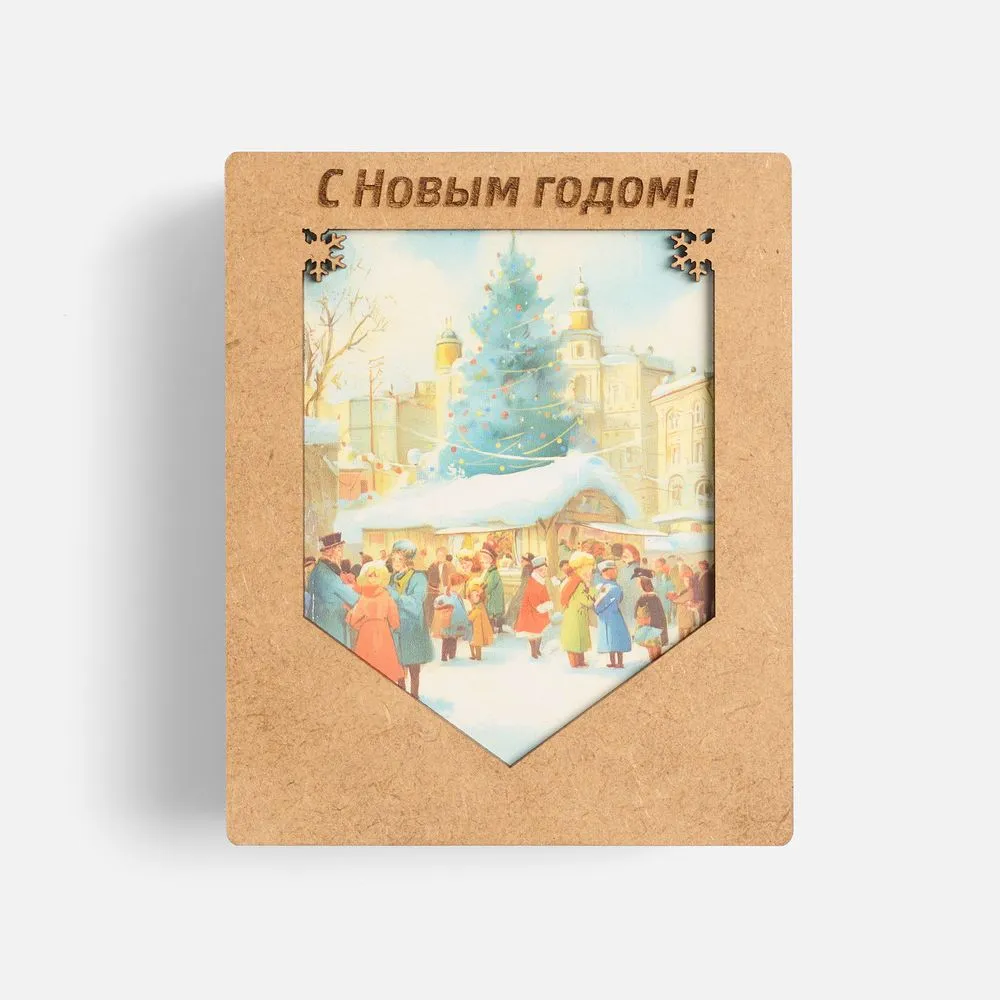 Деревянные флажки «Праздничные мотивы»